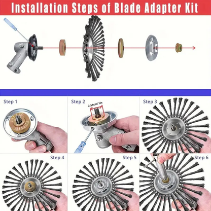 Grabhype Carbon Steel Weed Trimmer Head