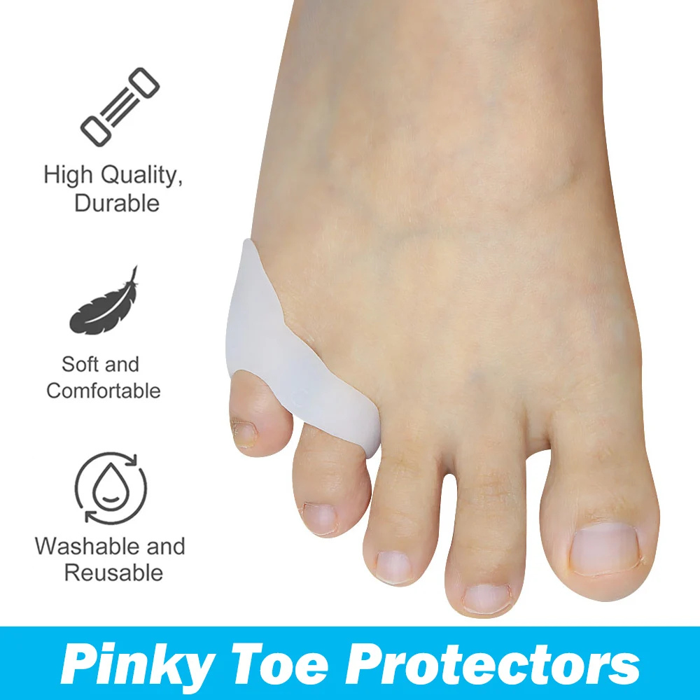 Grabhype 2Pcs Soft Gel Little Toe Spacers
