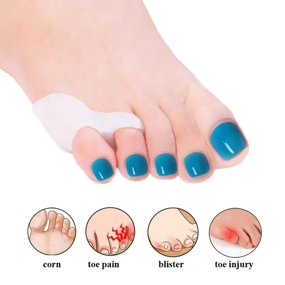 Grabhype 2Pcs Soft Gel Little Toe Spacers