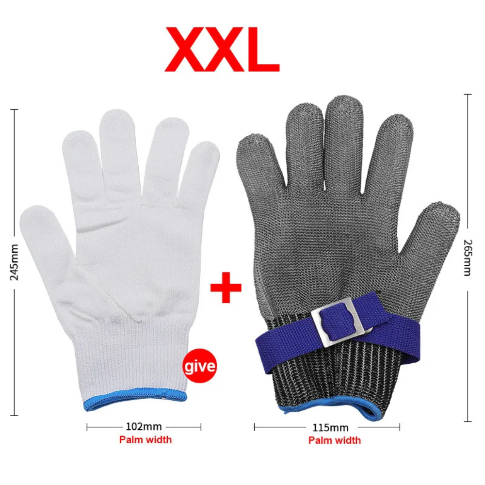 Grabhype Stainless Steel Cut-Resistant Safety Glove