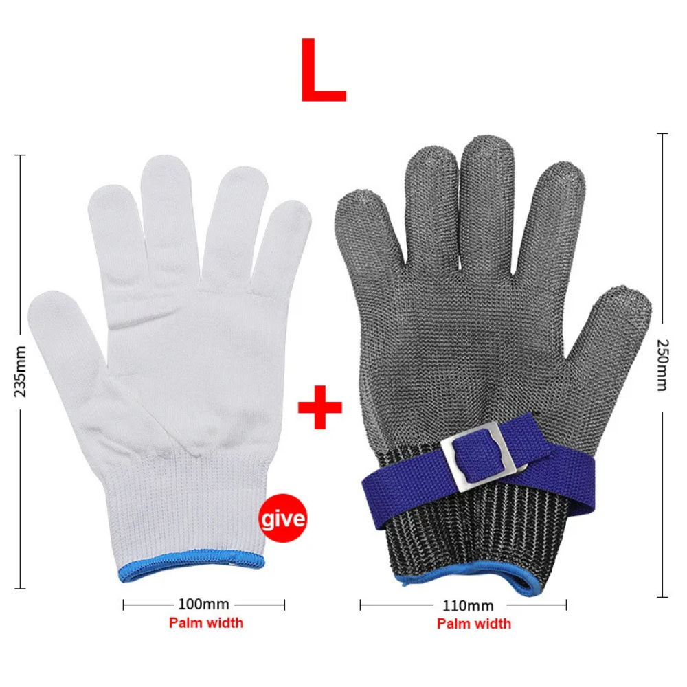 Grabhype Stainless Steel Cut-Resistant Safety Glove