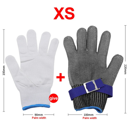 Grabhype Stainless Steel Cut-Resistant Safety Glove