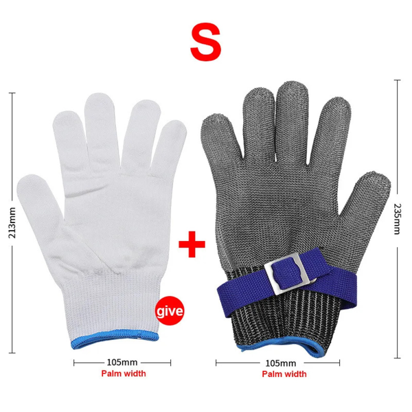 Grabhype Stainless Steel Cut-Resistant Safety Glove