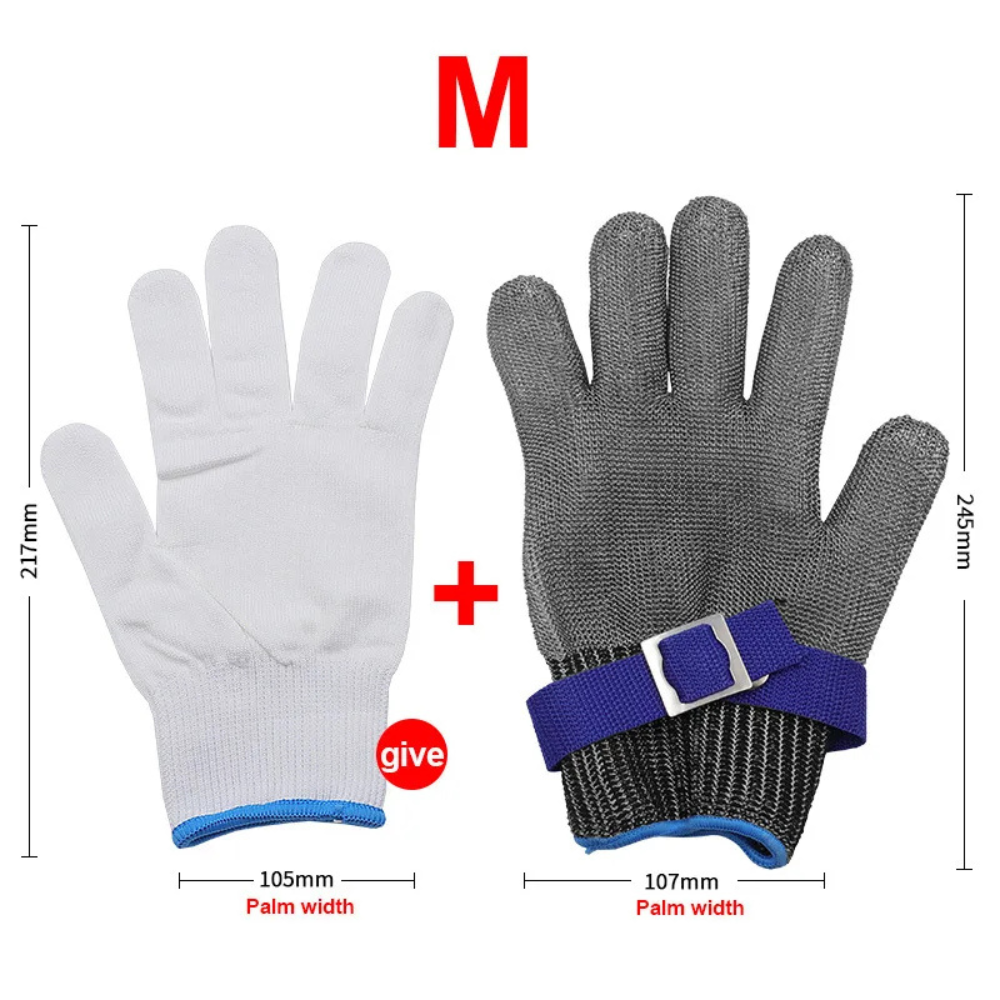 Grabhype Stainless Steel Cut-Resistant Safety Glove