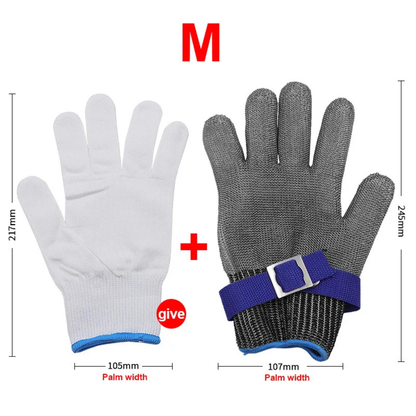 Grabhype Stainless Steel Cut-Resistant Safety Glove