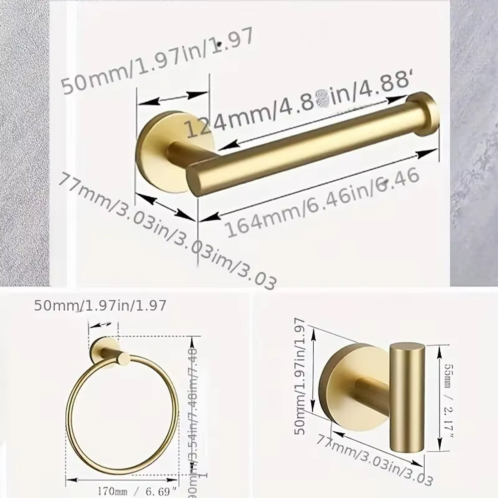 Grabhype Modern Bathroom Hardware Set
